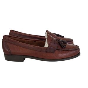 G H. Bass Brown Tassel Loafers